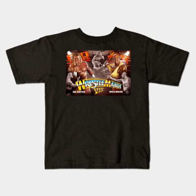 Hulk v Sid justic artwork Kids T-Shirt by SAN ART STUDIO 